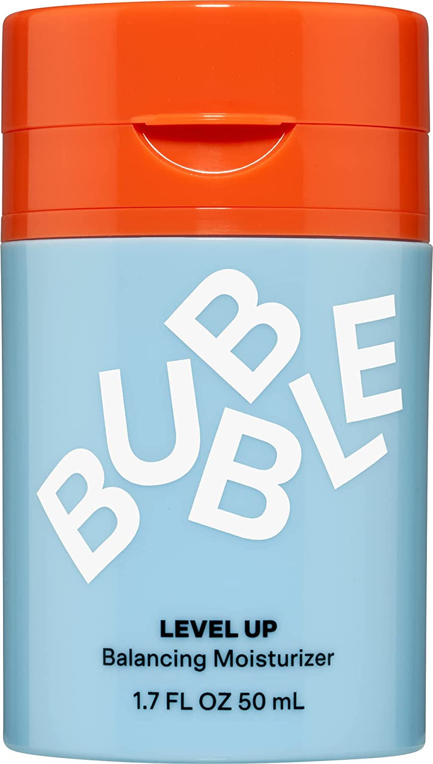 Bubble Skincare Level up Balancing Face Moisturizer - Hydrating Gel Moisturizer Formulated with Zinc PCA + Niacinamide for Improved Texture & Radiance - Skin Care for Oily or Combination Skin (50Ml)