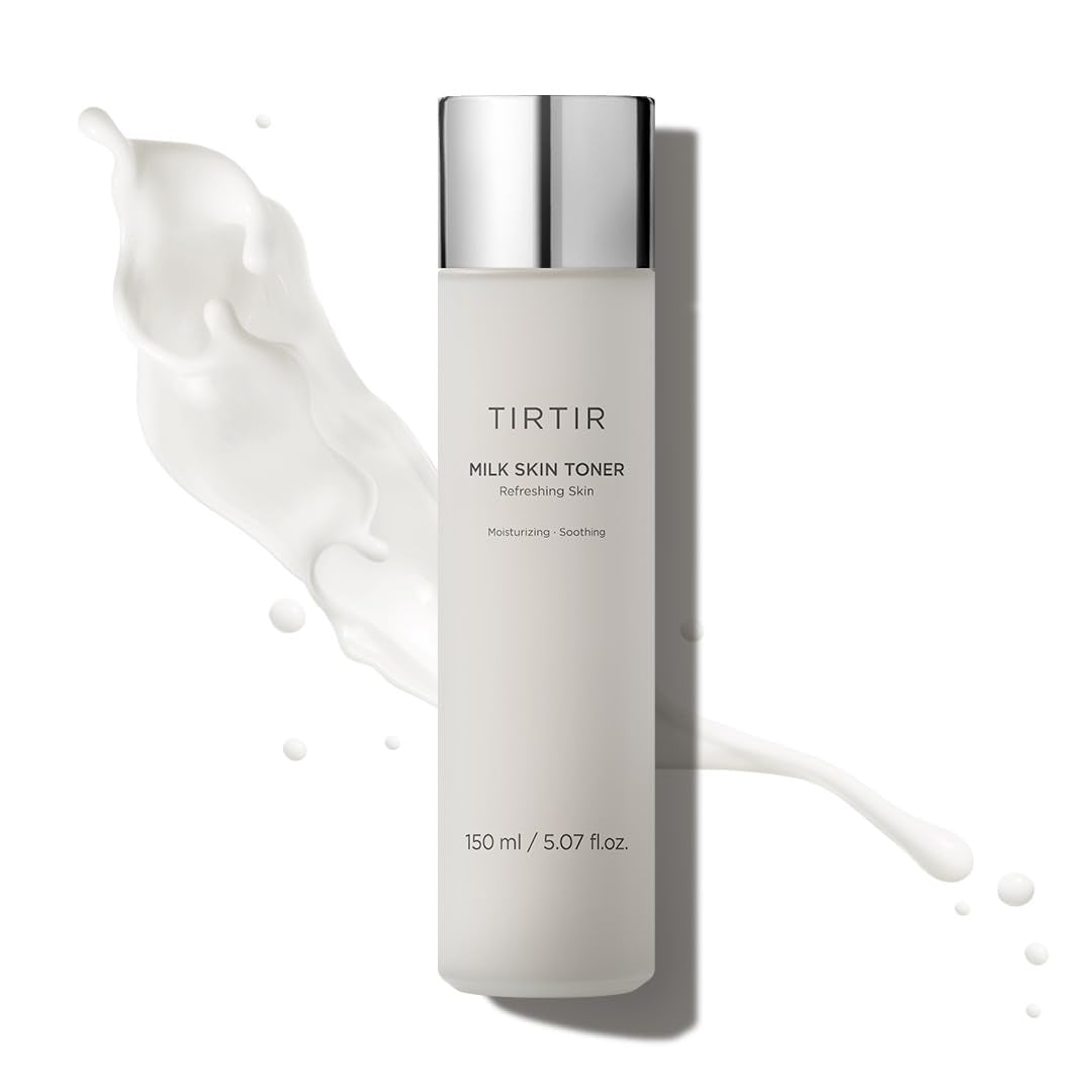 TIRTIR Milk Skin Toner | Deep Moisturizing, Instant Glow, 2% Niacinamide, Chamomile, Rice Bran Extract, Ceramide, Panthenol, Paraben-Free, Nature-Oriented Ingredients for Dry Skin, 5.07 Fl.Oz.