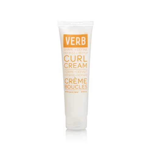 VERB Curl Cream – Vegan Curl Styling Cream – Lightweight Leave In Curl Defining Cream – Anti-Frizz Curl Cream Provides Shape, Softness and Hold – Curl Styler without Paraben and Harmful Sulfate