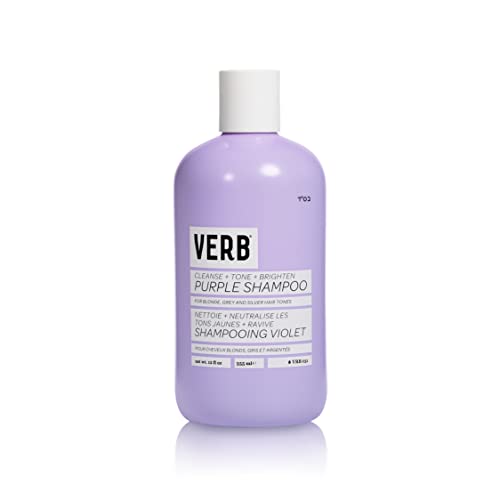 VERB Purple Shampoo - Vegan Toning Shampoo for Blonde, Grey and Silver Hair - Free of Harmful Sulfates and Paraben - Purple Color Corrector to Reduce Yellow Brassy Tones