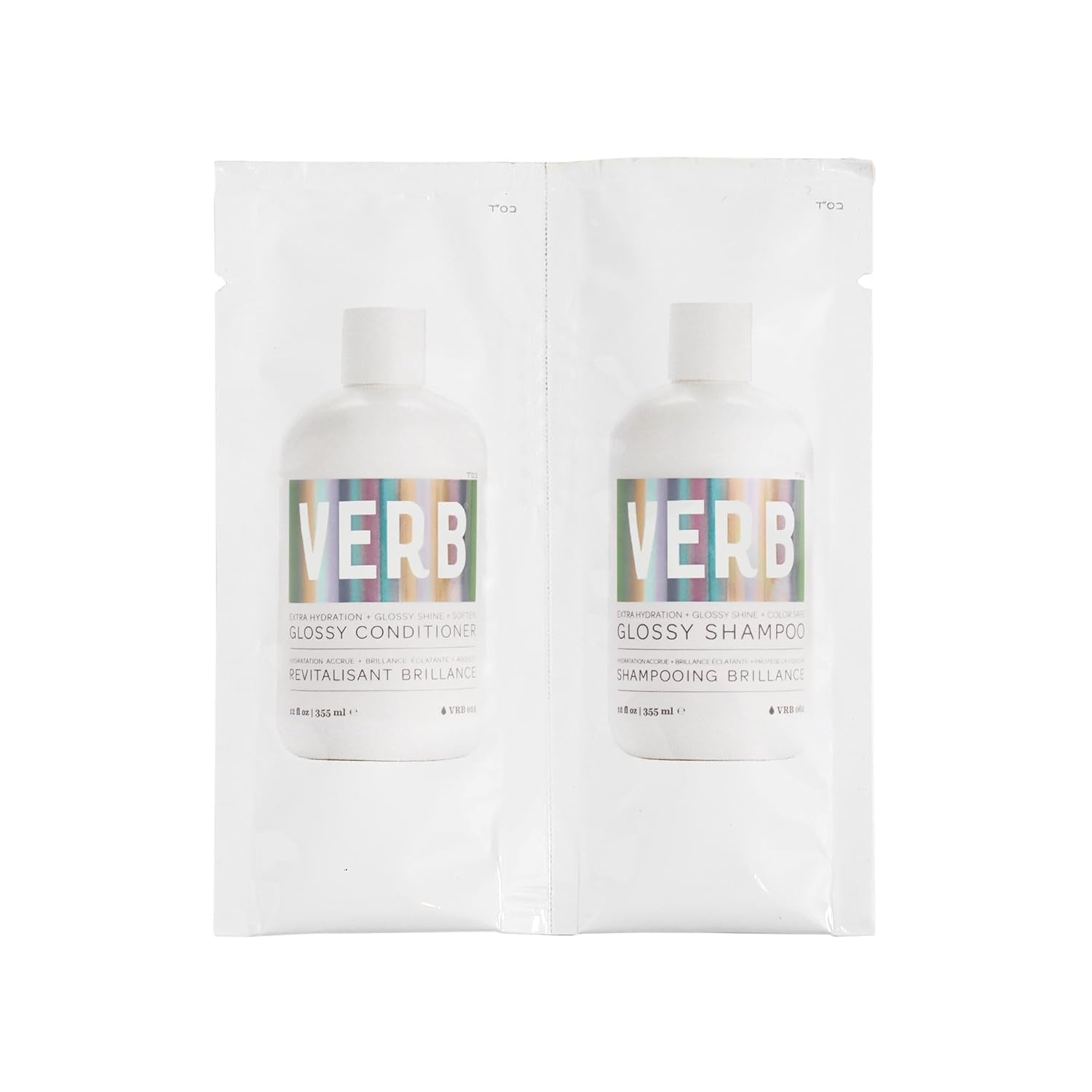 Verb Glossy Shampoo & Conditioner Duo – Adds Shine to Dull, Damaged Hair – Free of Paraben, Gluten or Harmful Sulfate- Vegan Hydrating Shampoo and Conditioner Set