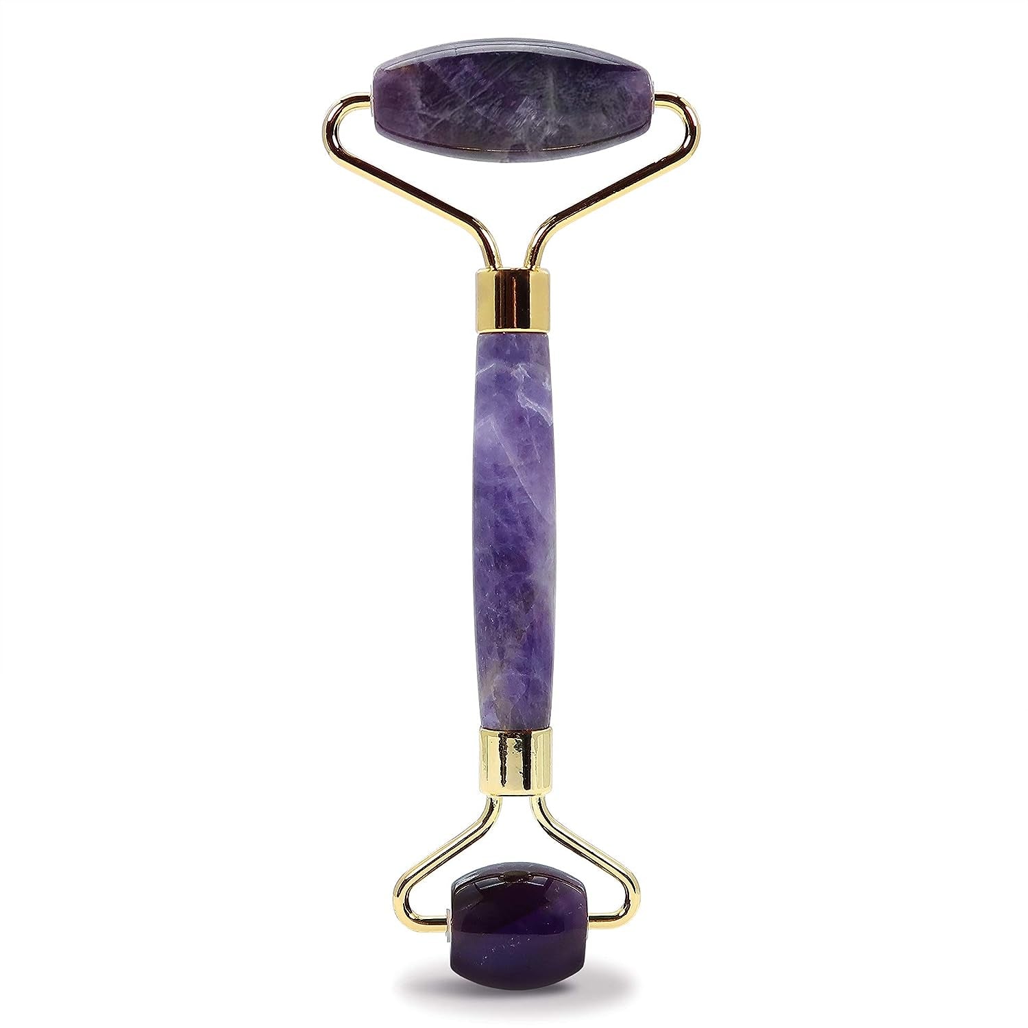 Plum Beauty Amethyst Facial Roller, Helps Reduce Under-Eye Puffiness and Dark Circles