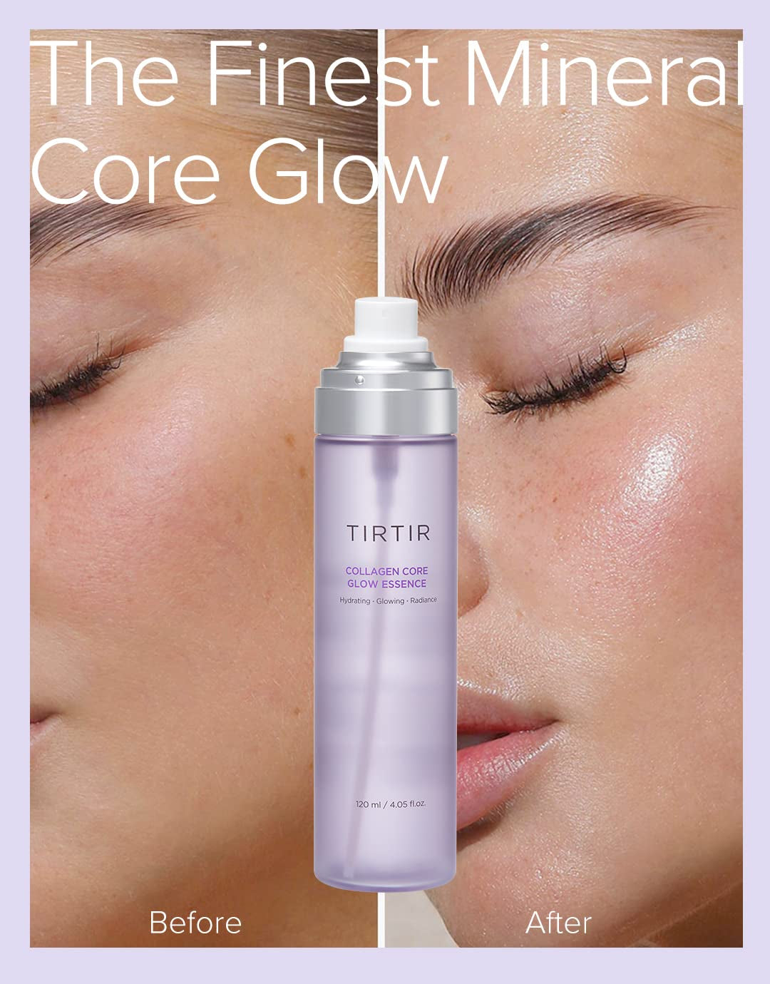 "Ultimate Hydration and Firming Mist - TIRTIR Collagen Core Glow Essence with Collagen & Hyaluronic Acid - Reveal Your Radiant Glow, 3.38 Fl.Oz."