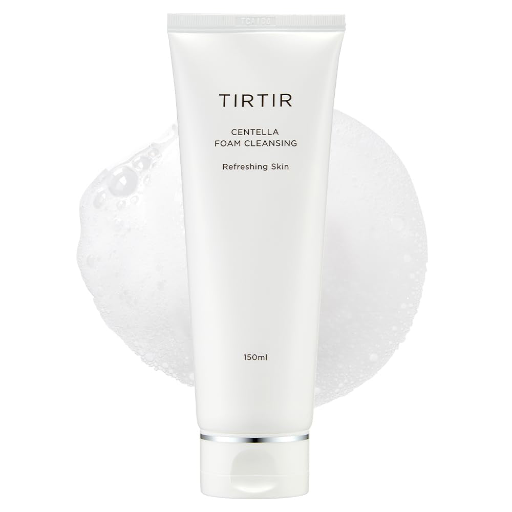 "Revitalize and Refresh Your Skin with TIRTIR Centella Foam Cleansing - Creamy Bubble Cleanser with Centella Asiatica Extract - 5.07 Fl.Oz. (150ml)"