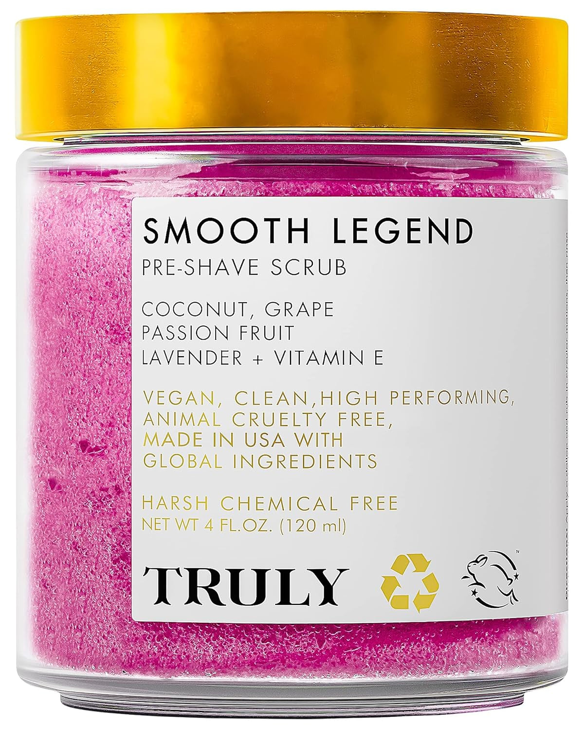 "Truly Beauty Matcha Whipped Face Scrub with Green Tea, Vitamin A, Sea Salt, and Sugar - Natural Exfoliating Sugar Scrub for Body and Face - Minimizes Blemishes, Wrinkles, and Discoloration - 4 Fluid Ounces"