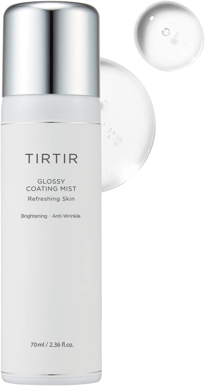 "Get the Ultimate Glow with TIRTIR Illuminating Polyglutamic Acid Face Mist - 2.36 Fl. Oz, for Fresh, Radiant Skin, Cooling and Soothing, Perfect Makeup Prep Spray"
